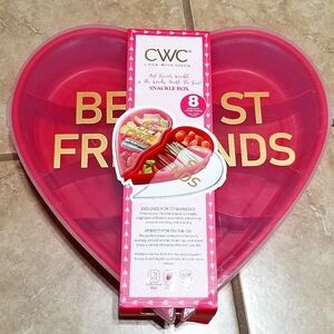 Target CWC Best Friends RED Valentine Heart Snackle Box Storage Container